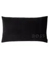 Boss Home By Hugo Boss Bold Logo Decorative Pillow, 13"x 22" In Black