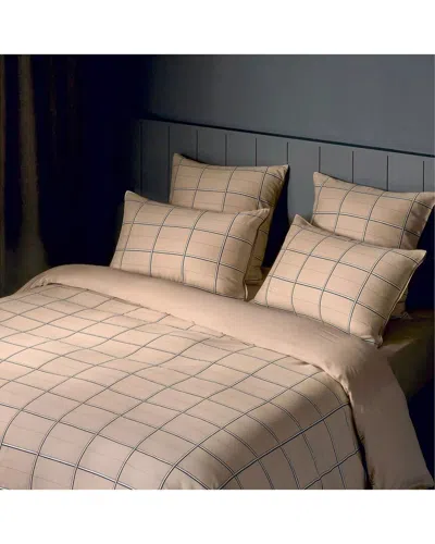 Boss Home Boss Check 3pc Duvet Set In Brown