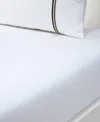 Boss Home By Hugo Boss B Linea 235 Thread Count Cotton Fitted Sheet, Queen In White