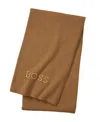 Boss Home By Hugo Boss Bold Logo Throw, 51" X 67" In Camel