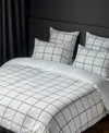 Boss Home By Hugo Boss Check 3-pc. Duvet Cover Set, King In White