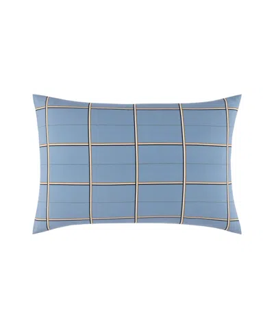 Boss Home By Hugo Boss Check Cotton Sateen Sham, King In Blue
