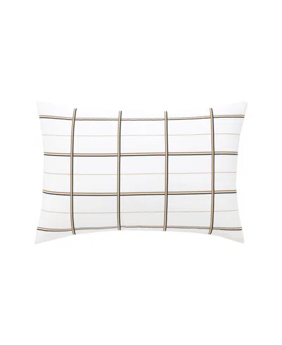 Boss Home By Hugo Boss Check Cotton Sateen Sham, King In White
