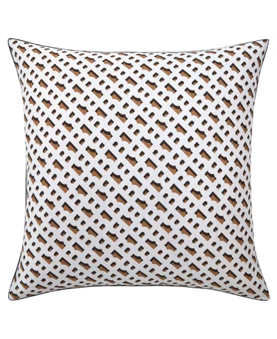Boss Home Closeout!  By Hugo Boss B Monogram Sham, European In Brown