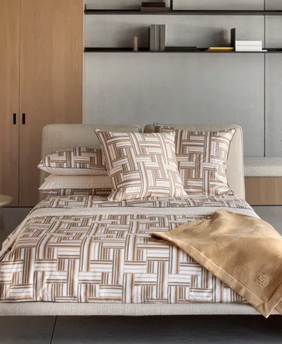 Boss Home Dedale Luminous Duvet Cover, Full/queen In Sand