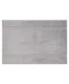 Boss Home Loft Aegean Combed Cotton Bath Mat, 24" X 35" In Silver