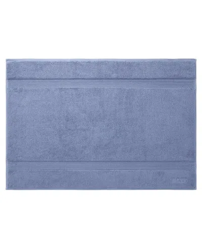 Boss Home Loft Aegean Combed Cotton Bath Mat, 24" X 35" In Skye Blue