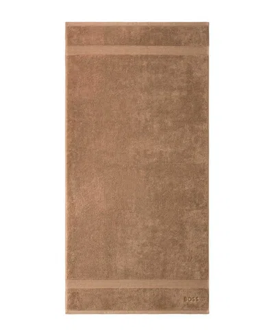 Boss Home Loft Aegean Combed Cotton Bath Towel, 28" X 55" In Camel
