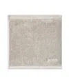Boss Home Loft Aegean Combed Cotton Washcloth, 12" X 12" In Greige
