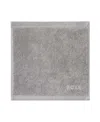 Boss Home Loft Aegean Combed Cotton Washcloth, 12" X 12" In Silver