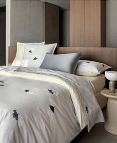 Boss Home Moon Flowers Cotton Duvet Covers In Blue