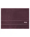 Boss Home Plain Cotton Bath Mat, 20" X 28" In Burgundy