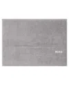 Boss Home Plain Cotton Bath Mat, 20" X 28" In Concrete