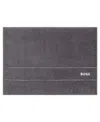 Boss Home Plain Cotton Bath Mat, 20" X 28" In Graphite