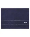 Boss Home Plain Cotton Bath Mat, 20" X 28" In Navy