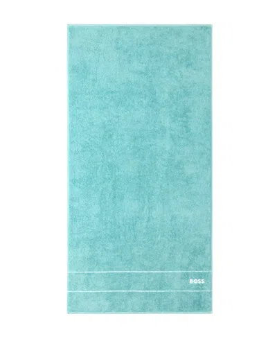 Boss Home Plain Cotton Bath Towel, 28" X 55" In Aruba Blue