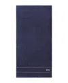 Boss Home Plain Cotton Bath Towel, 28" X 55" In Navy