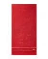 Boss Home Plain Cotton Bath Towel, 28" X 55" In Red