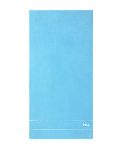 Boss Home Plain Cotton Bath Towel, 28" X 55" In River Blue