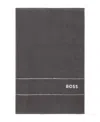 Boss Home Plain Cotton Hand Towel, 16" X 24" In Graphite