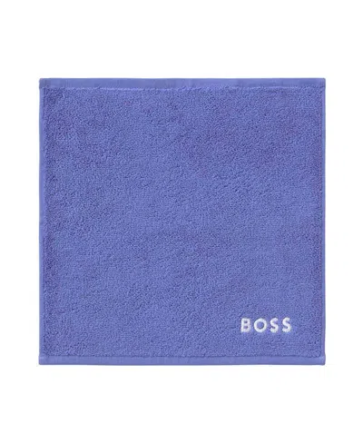 Boss Home Plain Cotton Washcloth, 12" X 12" In Cobalt