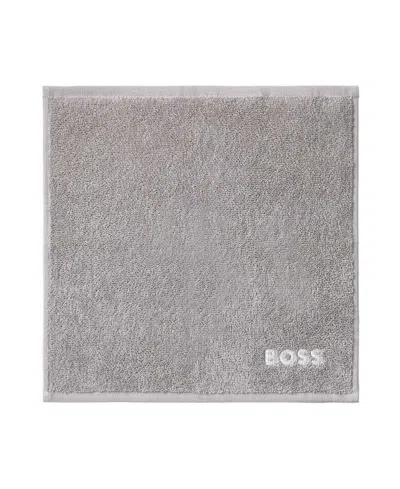 Boss Home Plain Cotton Washcloth, 12" X 12" In Concrete