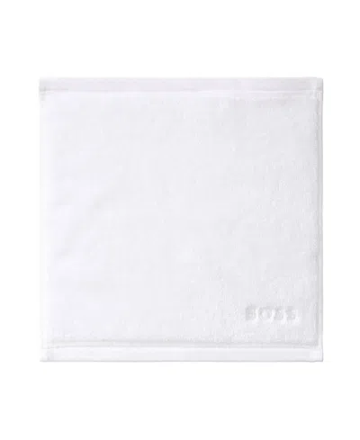 Boss Home Plain Cotton Washcloth, 12" X 12" In White