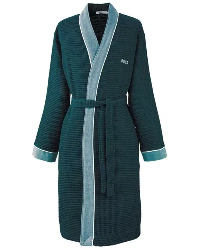 Boss Home Therms Bathrobe In Blue