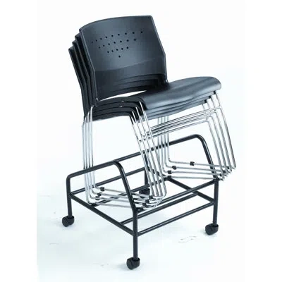 Boss Office Products 250 Lb. Capacity Chair Dolly In Black