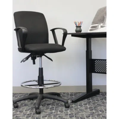 Boss Office Products Drafting Chair In Black