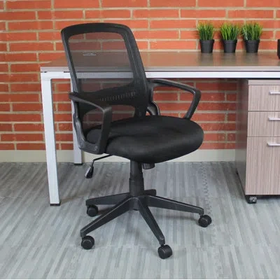 Boss Office Products Mesh Task Chair In Black