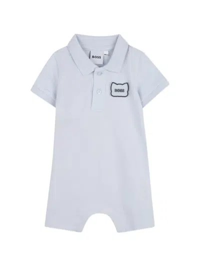Bosswear Babies' Appliqué Polo Shirt In Blue