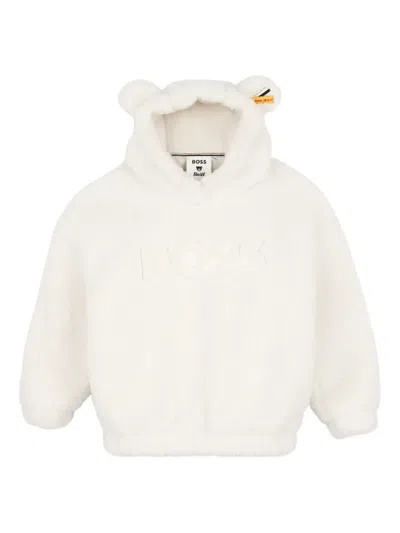Bosswear Babies' Bear Hoodie In Neutral