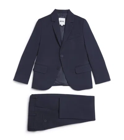 Bosswear Kids' Blazer And Trousers Set In Blue