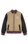 Bosswear Logo-embroidered Jacket In Cookie