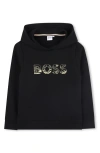 Bosswear Boss Kidswear Kids' Cotton Blend Pullover Hoodie In Black