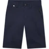 Bosswear Boss Kidswear Kids' Flat Front Stretch Cotton Bermuda Shorts In Navy