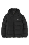 Bosswear Boss Kidswear Kids' Hooded Puffer Jacket In Black