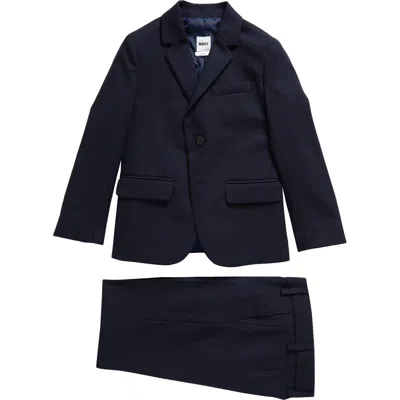 Bosswear Boss Kidswear Kids' Solid Two-piece Suit In Electric Blue