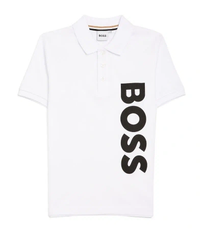 Bosswear Boss Kidswear Logo Polo Shirt (4-16 Years) In White