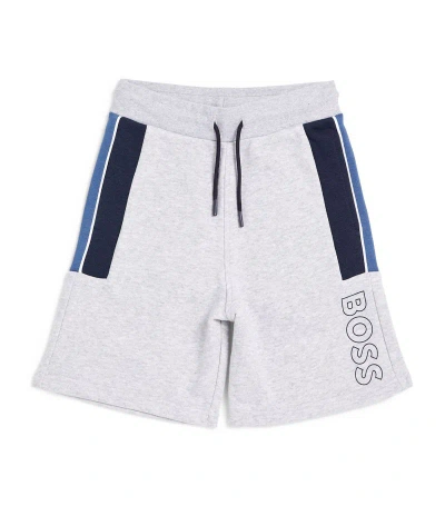 Bosswear Boss Kidswear Logo Sweatshorts (4-16 Years) In Grey