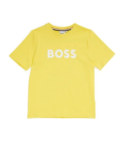 Bosswear Boss Kidswear Logo T-shirt (4-16 Years) In Yellow