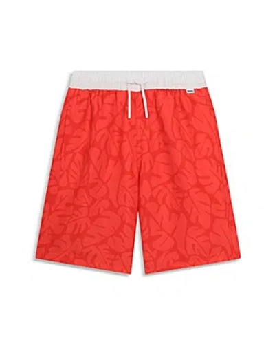 Bosswear Boys' Bright Printed Swim Shorts - Big Kid In Red