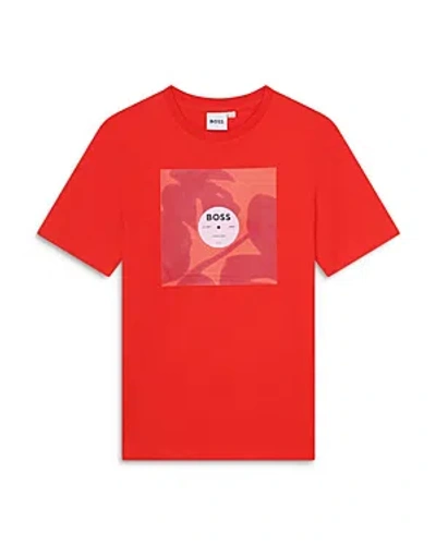 Bosswear Boys' Graphic Logo Tee - Big Kid In Bright Red