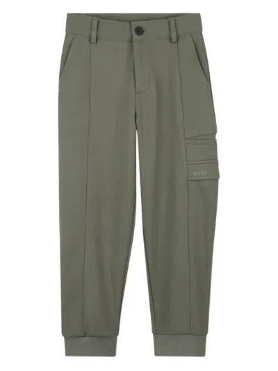 Bosswear Kids' Cargo-pocket Trousers In Green
