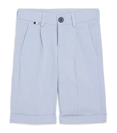 Bosswear Kids' Button Shorts In Blue