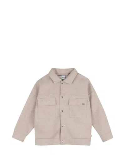 Bosswear Kids' Chest-pocket Jacket In Neutral