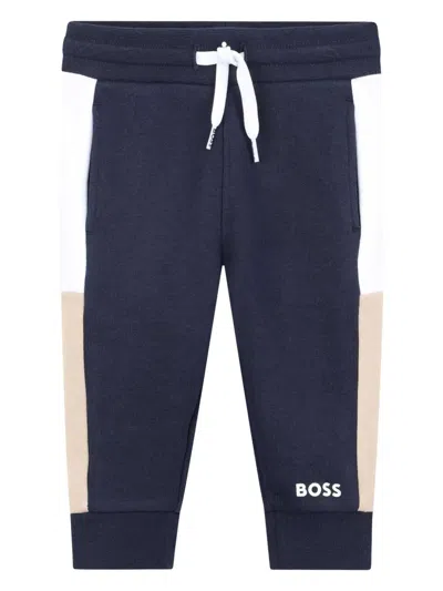 Bosswear Babies' Colour-block Track Pants In Blue