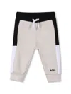 Bosswear Colour-block Track Pants In Neutrals