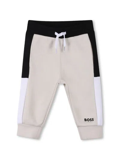 Bosswear Babies' Colour-block Track Pants In Neutrals
